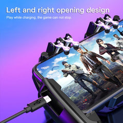 M11 Battery Fan Edition Six-finger Linkage Multi-function Mobile Phone Gamepad with Bracket, Suitable for 4.7-6.5 inch Mobile Phones, Battery Fan Edition