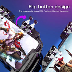 M11 Battery Fan Edition Six-finger Linkage Multi-function Mobile Phone Gamepad with Bracket, Suitable for 4.7-6.5 inch Mobile Phones, Battery Fan Edition