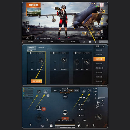 M11 Battery Fan Edition Sechs-Finger-Verbindung Multifunktions-Handy-Gamepad mit Halterung, geeignet für 4,7-6,5 Zoll Mobiltelefone, Battery Fan Edition
