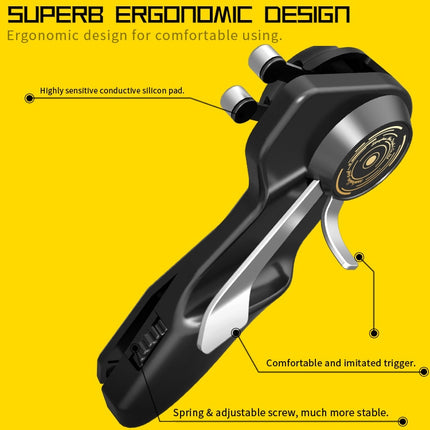 MeMo AKpad6K Snap-on Sechs-Finger-Verbindungsauslöser-Imitations-Schießspiel-Controller für Tablet-PC, ein Paar, Sechs-Finger-Verbindung