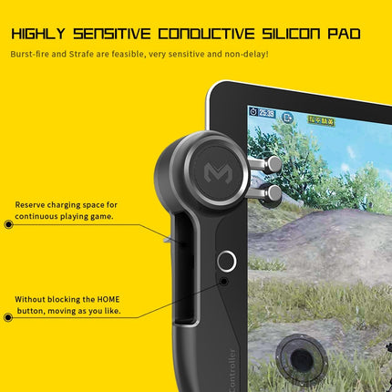 MeMo AKpad6K Snap-on Sechs-Finger-Verbindungsauslöser-Imitations-Schießspiel-Controller für Tablet-PC, ein Paar, Sechs-Finger-Verbindung