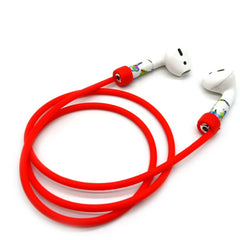 Anti-lost Rope + Silicone Case + Earphone Hang Buckle + Earplug Cover Bluetooth Wireless Earphone Cover Case Set for Apple AirPods 1 / 2