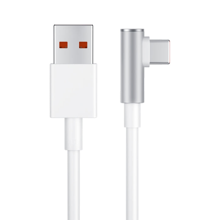 Original Xiaomi 6A USB to USB-C / Type-C 90 Degree Elbow Fast Charging Data Cable, Length: 1.5m, 6A, Length: 1.5m