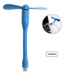USB-C / Type-C Bendable Mini Strong Wind Long Handle Small Fan