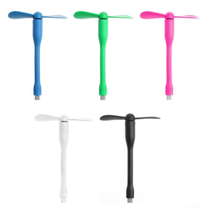 USB-C / Type-C Bendable Mini Strong Wind Long Handle Small Fan