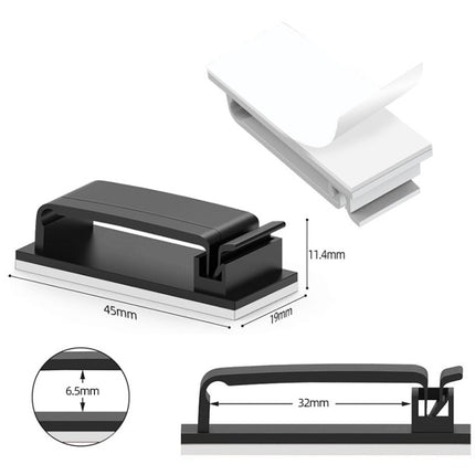 HG2613 20 PCS Desktop Data Cable Organizer Fixing Clip