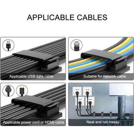 HG2613 20 PCS Desktop Data Cable Organizer Fixing Clip