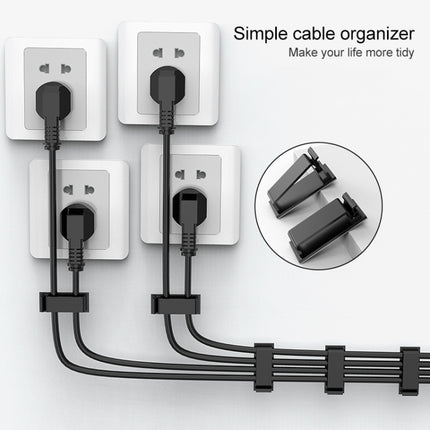 HG2613 20 PCS Desktop Data Cable Organizer Fixing Clip