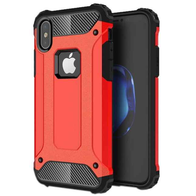 Funda combinada de TPU + PC con armadura mágica para iPhone X/XS, para iPhone X