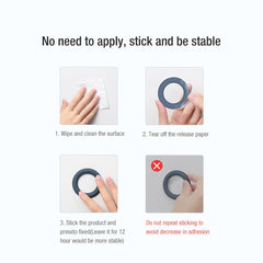 NILLKIN Portable PU Leather Magnetic Ring Sticker, 1 PC