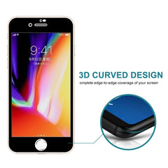 Película de vidrio templado antirreflejo de privacidad altamente transparente 3D 9H de 0,26 mm para iPhone 8 y 7, iPhone 8 y 7