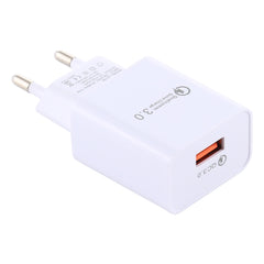 LZ-706 QC3.0 Single USB Port Travel Charger, EU Plug