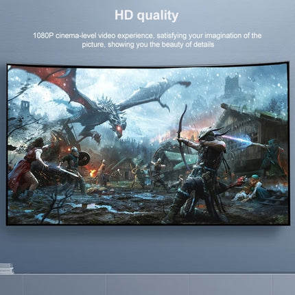 6 in 1 USB 2.0 x 3 + HDMI + RJ45 + 8 Pin Female Charging Port to 8 Pin Male Multi-function Dock Station Adapter