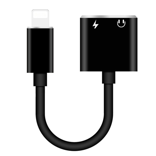 ENKAY Hat-prince HC-15 8 Pin + 3.5mm Jack to 8 Pin Charge Audio Adapter Cable, Support up to iOS 15.0