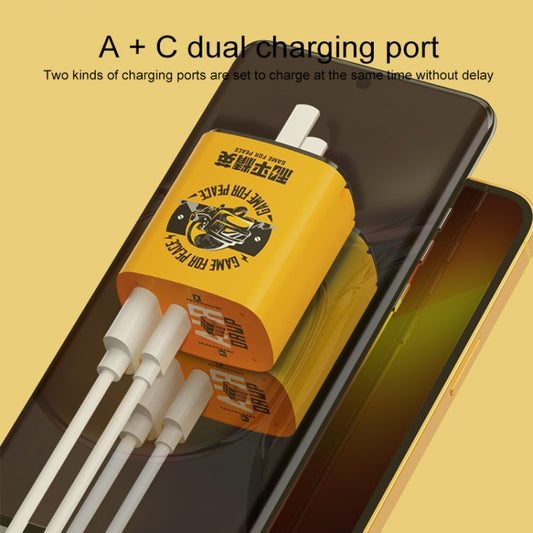 ROCK T42 PD 20W USB + TypeC / USB-C Dual Ports Fast Charging Travel Charger, CN Plug, Charger