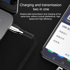 WK WDC-107i 1m 2.4A Saint Zinc Alloy Series USB to 8 Pin Data Sync Charging Cable, 8 Pin