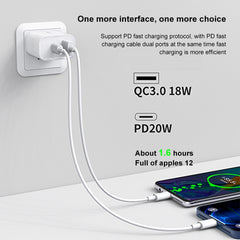 WK WP-U53 QC3.0 Charger 20W USB Type-C Maxspeed PD Fast Charger