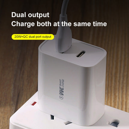 WK WP-U53 QC3.0 Ladegerät 20W USB Typ-C Maxspeed PD Schnellladegerät