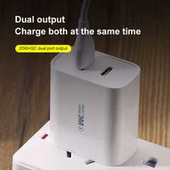 WK WP-U53 QC3.0 Charger 20W USB Type-C Maxspeed PD Fast Charger