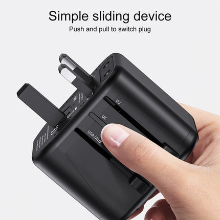 USAMS US-CC173 T55 12W Universal Multi Plug Travel Charger, US-CC173 T55