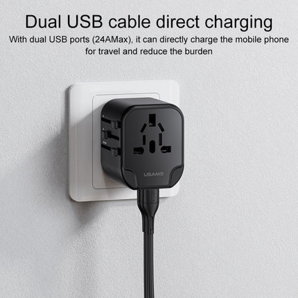 USAMS US-CC173 T55 12W Universal Multi Plug Travel Charger, US-CC173 T55