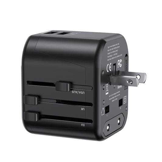 USAMS US-CC173 T55 12W Universal Multi Plug Travel Charger, US-CC173 T55