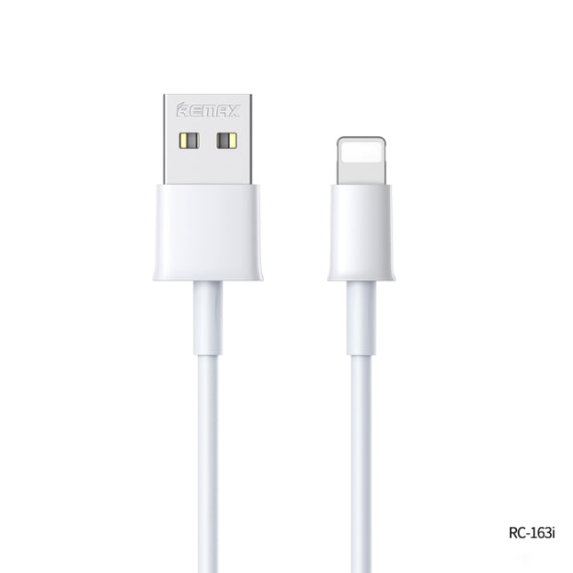 Cable de datos de carga rápida profesional Remax RC-163i de 2,1 A y 8 pines, longitud: 1 m, 8 pines
