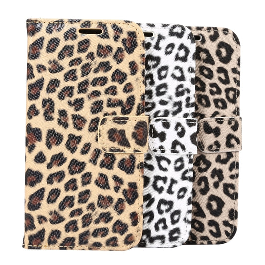 For iPhone X Leopard Pattern PU + PC Horizontal Flip Leather Protective Case with Holder & Card Slots, For X