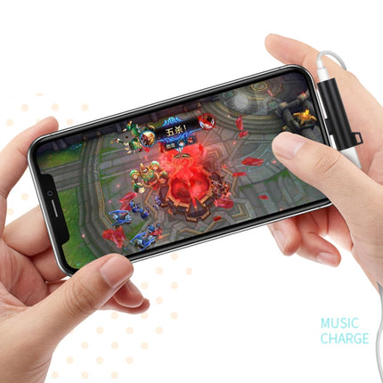 2-in-1-Kugelkopfform, 8-polig + 3,5 mm auf 8-poligen Stecker, Lade-Audioadapter