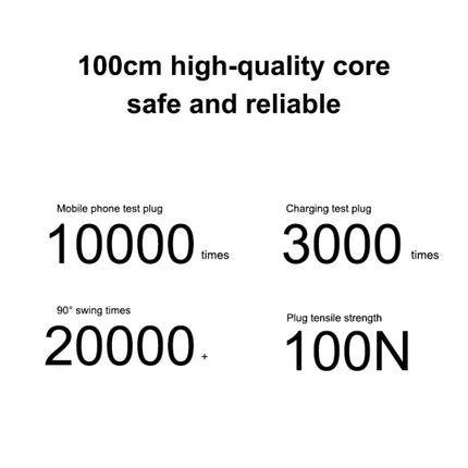 Cable de datos de carga rápida USB a USB-C / Tipo-C original Xiaomi 6A, longitud: 1 m, 6 A, longitud: 1 m