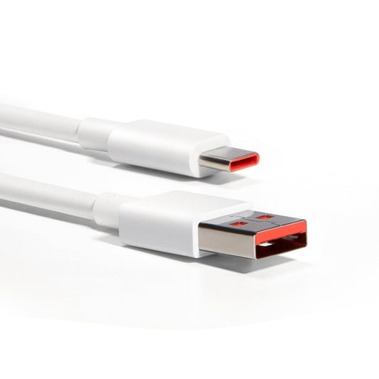 Original Xiaomi 6A USB to USB-C / Type-C Fast Charging Data Cable, Length: 1m, 6A, Length: 1m