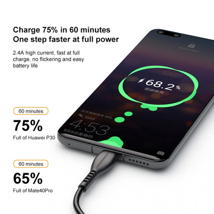 awei CL-115T 1m 2.4A USB to Type-C / USB-C Charging Cable
