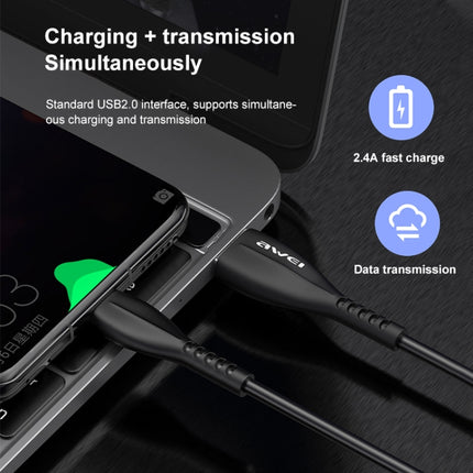 awei CL-115T 1m 2.4A USB to Type-C / USB-C Charging Cable