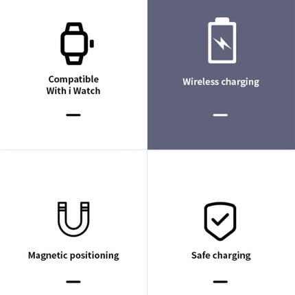 K02 Universal Portable Magnetic Wireless Charger for Apple Watch Series 6 / 5 / SE / 4 / 3 / 2 / 1