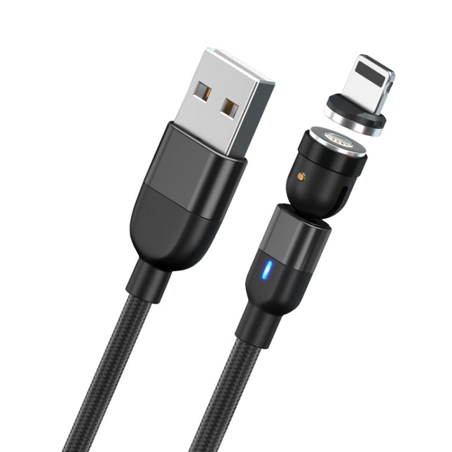 2 m 3 A Ausgang USB auf 8 Pin 540 Grad drehbares magnetisches Datensynchronisations-Ladekabel, 2 m 8 Pin