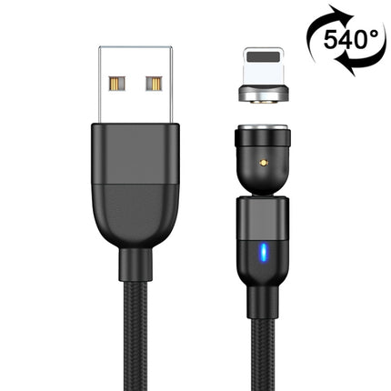 2 m 3 A Ausgang USB auf 8 Pin 540 Grad drehbares magnetisches Datensynchronisations-Ladekabel, 2 m 8 Pin