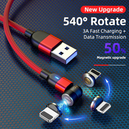 2 m 3 A Ausgang USB auf 8 Pin 540 Grad drehbares magnetisches Datensynchronisations-Ladekabel, 2 m 8 Pin