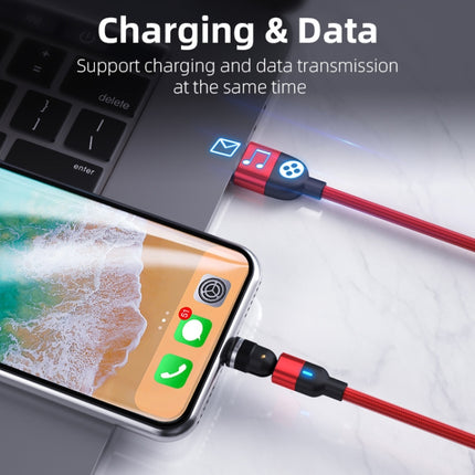 2 m 3 A Ausgang USB auf 8 Pin 540 Grad drehbares magnetisches Datensynchronisations-Ladekabel, 2 m 8 Pin