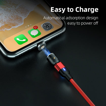 2 m 3 A Ausgang USB auf 8 Pin 540 Grad drehbares magnetisches Datensynchronisations-Ladekabel, 2 m 8 Pin