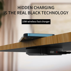 T16 10W Long-distance Air-tight Magnetic Wireless Charger for Desktops Within 30mm Thickness, T16