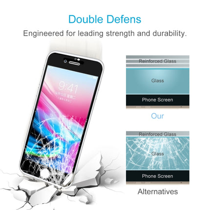 For iPhone 8 Plus 0.26mm 9H Surface Hardness 2.5D Explosion-proof Full Screen Silk-screen Tempered Glass Screen Film, For iPhone 8 Plus(Silk-screen 1 PC)