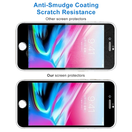 For iPhone 8 Plus 0.26mm 9H Surface Hardness 2.5D Explosion-proof Full Screen Silk-screen Tempered Glass Screen Film, For iPhone 8 Plus(Silk-screen 1 PC)