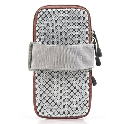 Universal 6.2 inch or Under Phone Zipper Double Bag Multi-functional Sport Arm Case with Earphone Hole