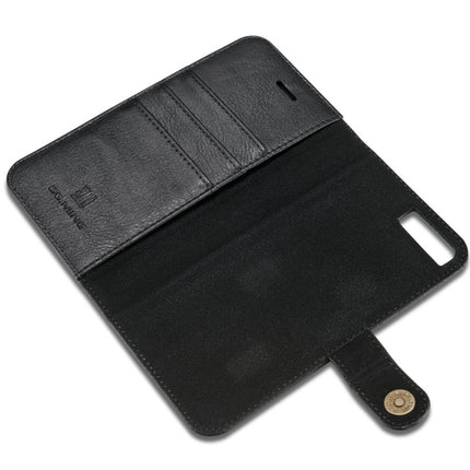 DG.MING para iPhone 8 Plus y iPhone 7 Plus Crazy Horse Texture - Funda protectora magnética desmontable con tapa horizontal, ranuras para tarjetas y billetera, para iPhone 8P y 7P