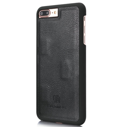 DG.MING para iPhone 8 Plus y iPhone 7 Plus Crazy Horse Texture - Funda protectora magnética desmontable con tapa horizontal, ranuras para tarjetas y billetera, para iPhone 8P y 7P