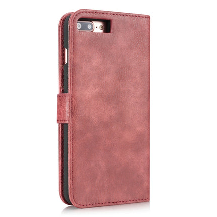 DG.MING for iPhone 8 Plus & iPhone 7 Plus Crazy Horse Texture Horizontal Flip Detachable Magnetic Protective Case with Holder & Card Slots & Wallet, iPhone 8P & 7P