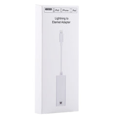 NK107A1 8 Pin to RJ45 Ethernet LAN Network Adapter Cable for iPhone / iPad Series, Total Length: 16cm