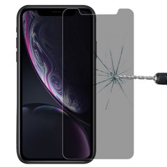 For iPhone 11 / XR 9H 3D Privacy Anti-glare Non-full Screen Tempered Glass Screen Protector, For XR