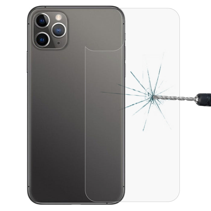 For iPhone 11 Pro Max 9H 2.5D Half - Screen Transparent Mobile Phone Tempered Glass Film Back Film, For iPhone 11 Pro Max (1 PC)