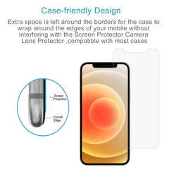 For iPhone 12 mini 10pcs 0.26mm 9H 2.5D Tempered Glass Film (Slotted), For iPhone 12 mini